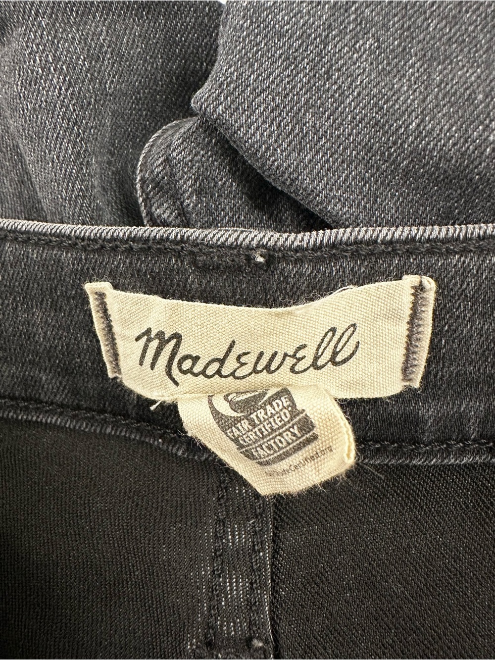 Madewell 10" High-Rise Skinny Jeans Berkeley Black Button Fly 31 - Picture 5 of 8